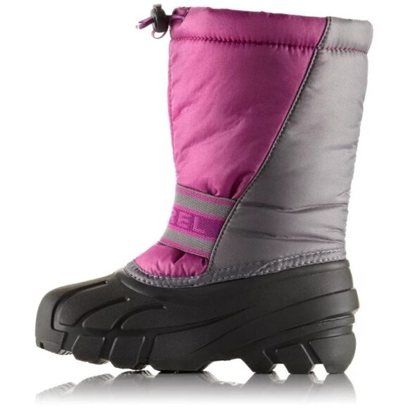 NEW SOREL Big Girl Sz 6 Pink Grey Cub Waterproof Insulated Duck Snow Winter Boot - Picture 4 of 14